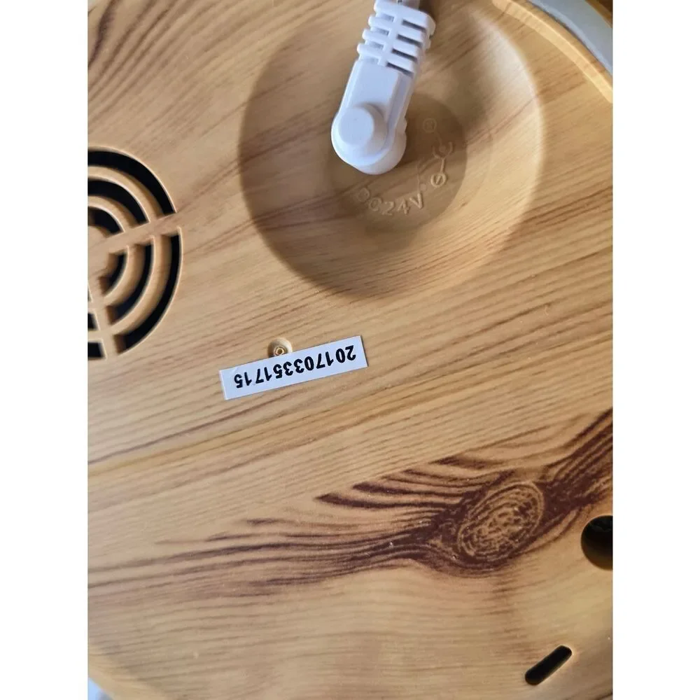 Wood-Tone Ultrasonic Diffuser — Natural Brown Finish